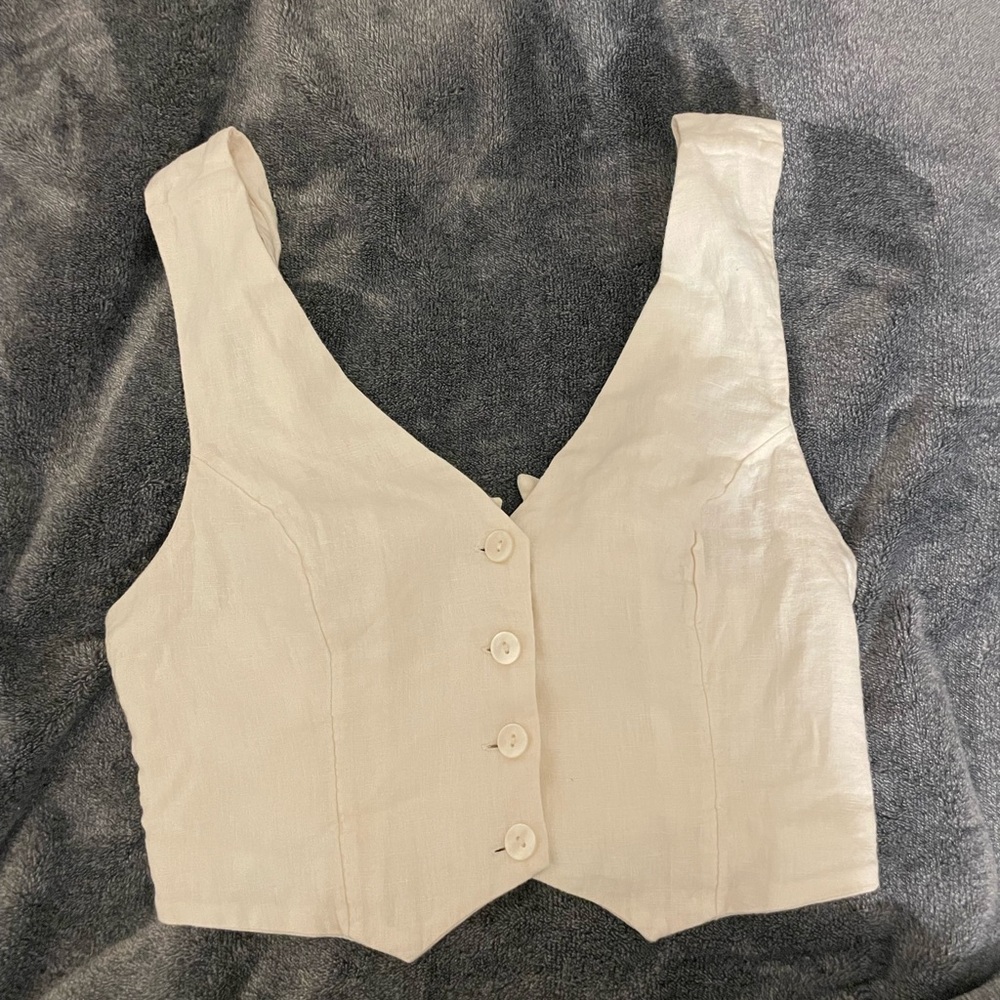 Abercrombie & Fitch Linen Vest